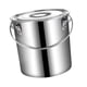 thumbnail image 5 of Cubo de Acero Inoxidable con Cierre Práctico Y Diseño Robusto Útil para Almacenar Alimentos Secos Y Húmedos Fácil de Limpiar Adecuado para Restaurante 20 litros, 5 of 5