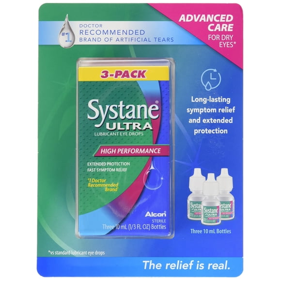 Gotas para ojos Systane Ultra Lubricant, 10 ml (paquete de 3)