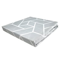 Doral - Sábanas Micro Piel Durazno 2 Plazas Geométrico Gris