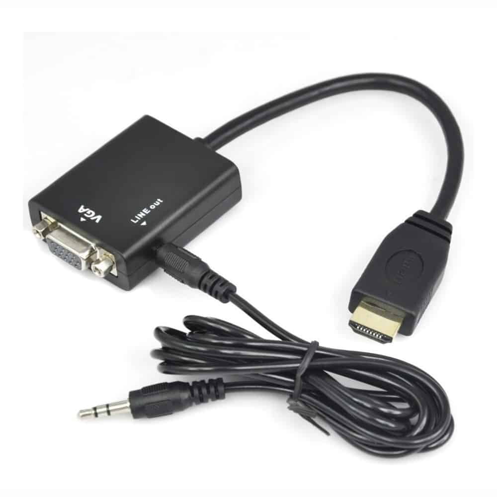 Genérico - Conversor Hdmi A Vga Con Salida De Audio