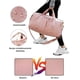 thumbnail image 5 of Bolsa de deporte para gimnasio, mochila de viaje, bolsa de fitness, color rosa, con compartimento para zapatos y bolsillo independiente para viajes, natación, yoga, bolsa de lona para mujeres y hombre, 5 of 8