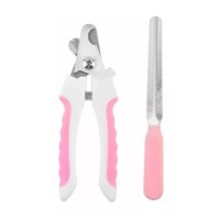 Total E-Commerce - Kit Cortauñas Y Limas Para Perros Y Gatos Mascotas Rosado