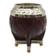 thumbnail image 1 of Mate Torpedo Borravino de Calabaza con Virola Cincelada cafe Escudo, 1 of 6