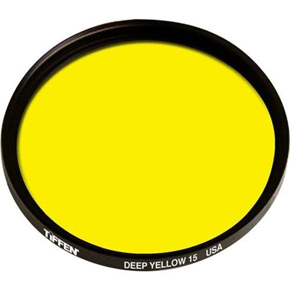Filtro Tiffen 82 mm 15 (amarillo) para imágenes en blanco y negro