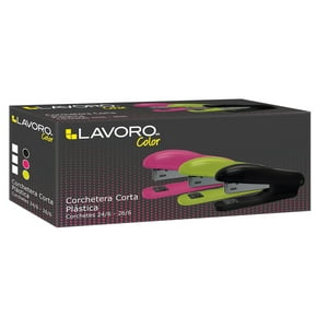 Corchetera Corta Plastica Negra Para 20 Hjs Lavoro