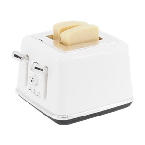 Magideal - Tostadora En Miniatura 1:12 1/12 Aleación De Plástico Diy Hecha Mini De Pan Juguetes Modelo Tostadora Para Jugar Casa Decoración