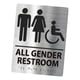 thumbnail image 5 of Placa De Letrero De Baño, Letrero De Baño Moderno Para Hombres Y Mujeres, Estilo De Baño De Negocios E, 5 of 5