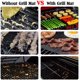 thumbnail image 2 of Juego de 3 alfombrillas para parrilla de barbacoa, antiadherentes, reutilizables, para uso antiadherente en parrillas eléctricas de carbón, con cepillo de silicona rojo y clip para alimentos de 9, 2 of 8