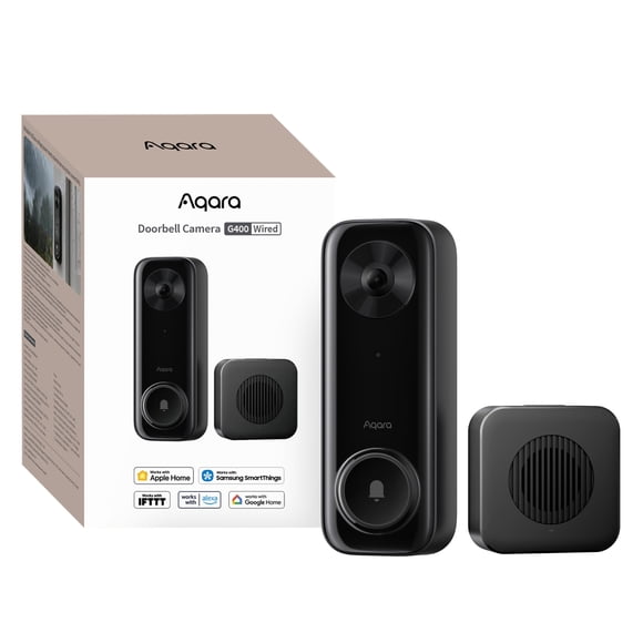 Cámara timbre Aqara G400 con cable PoE 2K HD Wi‑Fi 6 IP65