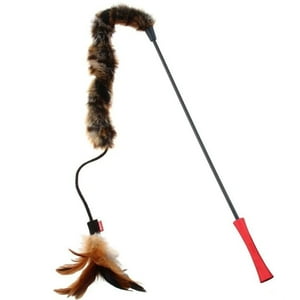 Varilla Para Gato Feather Teaser Con Cola De Felpa Gigwi