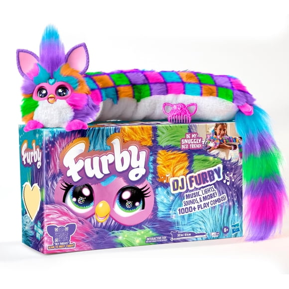 Furby DJ Juguete Interactivo Neon Star 81cm Luces Sonidos