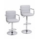 thumbnail image 4 of Pack de 2 Sillas Bar Ajustables | Color Gris Con Reposabrazos | Giratorias 360 ° , Altura Regulable y Base Cromada, 4 of 8