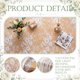 thumbnail image 3 of Caminero de Mesa Newwiee 80 cm x 305 cm Blanco 10 uds Floral, 3 of 7