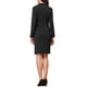 thumbnail image 3 of INSPIRAR CHIC Conjunto de Traje de 2 Piezas Conjunto de Negocios para el Trabajo de Mujeres Traje Formal de Falda con Solapa de Muesca de Manga Larga L Negro, 3 of 6