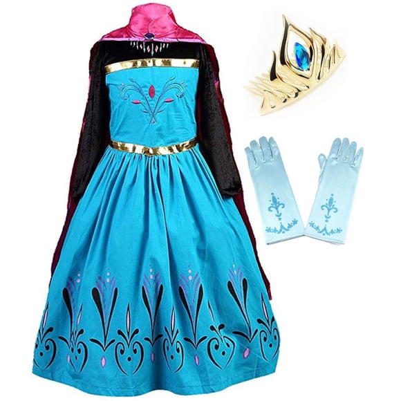 Costume Coronation Cape Dress + Accessories Lalulalu Girl 7-8T