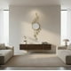 thumbnail image 2 of Espejo Decorativo Dorado 116cm, Diseño Hojas, 2 of 5