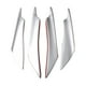 thumbnail image 4 of 4x Difusor de labios de parachoques delantero Accesorios de decoración de carrocería de automóvil Decoración de modificación de automóvil Deflector de Plata, 4 of 5