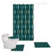 thumbnail image 4 of Juego De Baño 4 Piezas Cortina Tela Poliéster Impermeable, 4 of 4