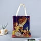thumbnail image 2 of Belle, Beauty and the Beast Bolso de tela con estampado de lienzo para mujer, bolsa de compras reutilizable y estética, con cremallera interior, regalo para mujer,40*45cm., 2 of 6