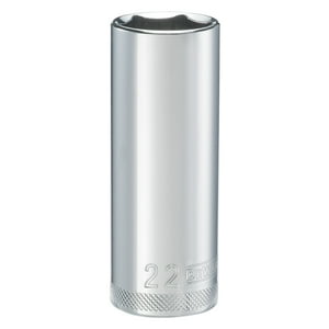 Dewalt - Juego De Enchufes De 1 2 Pulgada 6 Puntos De Profundidad 22 Mm Con Par Directo