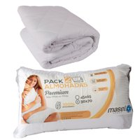 Masel - Set Cubrecolchon 2Pl +Set 2 Almohadas Microfibra