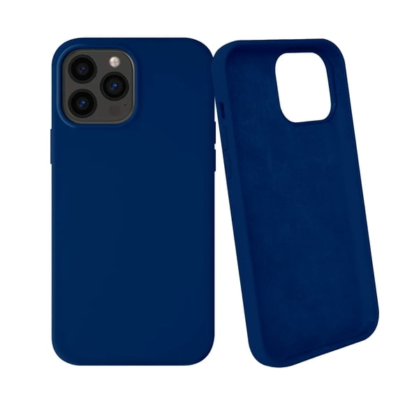 Carcasa Compatible Con iPhone 15 Pro Max Goma Azul