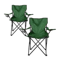 Genérico - Pack X2 Silla Plegable Camping Silla Playa Con Portavasos
