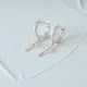 thumbnail image 2 of Aretes HESHPAWS S925 Sterling Silver Cross Diamantados Plata, 2 of 3