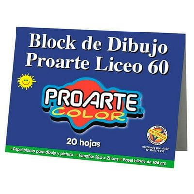 Block De Dibujo Proarte Liceo 60 20 Hojas Display