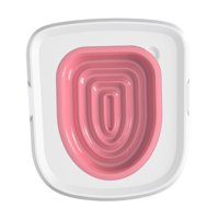Ioensy - Entrenador De Inodoro Para Gatos, Orinal De Plástico Para El Hogar, Asiento, Orinal, Juego De Entrenamiento Para El Baño Para Gatos, Color Rosa