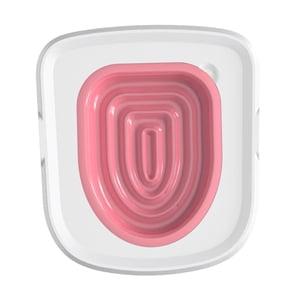 Ioensy - Entrenador De Inodoro Para Gatos, Orinal De Plástico Para El Hogar, Asiento, Orinal, Juego De Entrenamiento Para El Baño Para Gatos, Color Rosa
