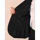 thumbnail image 5 of INSPIRE CHIC Conjunto de Traje de Falda de 2 Piezas para Mujer, Conjunto de Traje de Maestra para Regreso a Clases, Blazer Peplum, Falda Lápiz de Cintura Alta, Traje de Trabajo Negro XS, 5 of 6