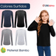 thumbnail image 2 of Pack 3 Camiseta Bambú Manga Larga Primera Capa Niña Polera Colores Surtidos, 2 of 8
