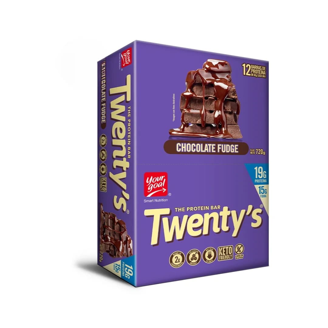 Barras De Proteína Twentys Chocolate Fudge 12un