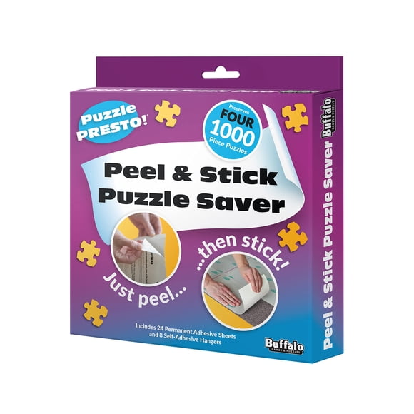 Puzzle Presto! (paquete de 4) Peel & Stick Puzzle Saver Buffalo Games
