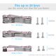 thumbnail image 5 of Llavero organizador compacto de 14 llaves rosa – EM Premium Products, 5 of 6
