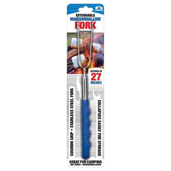 Horquilla extensible Shawshank LEDz de acero inoxidable azul/plata