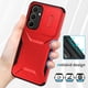 thumbnail image 2 of Funda Resistente para Samsung Galaxy A35 5G con Tapa Deslizante y Protección Militar Rojo, 2 of 5