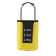 thumbnail image 1 of Candado De Combinación De 3 Dígitos Candado De Equipaje Para Bolsas Equipaje Gimnasio Deportes Locker Amarillo, 1 of 5