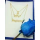 thumbnail image 3 of Collar Multicapa 3 En 1 Colgantes Zodiaco Sagitario Baño De Oro 14kl, 3 of 3
