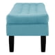 thumbnail image 3 of Banqueta Wood 2c Felpa 00 Turquesa, 3 of 4