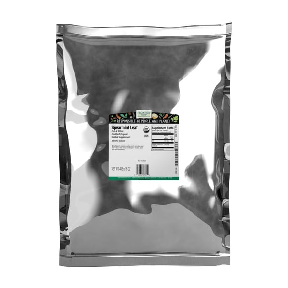 Hoja de Menta Verde Orgánica Frontier Co-op Bolsa a Granel 453g