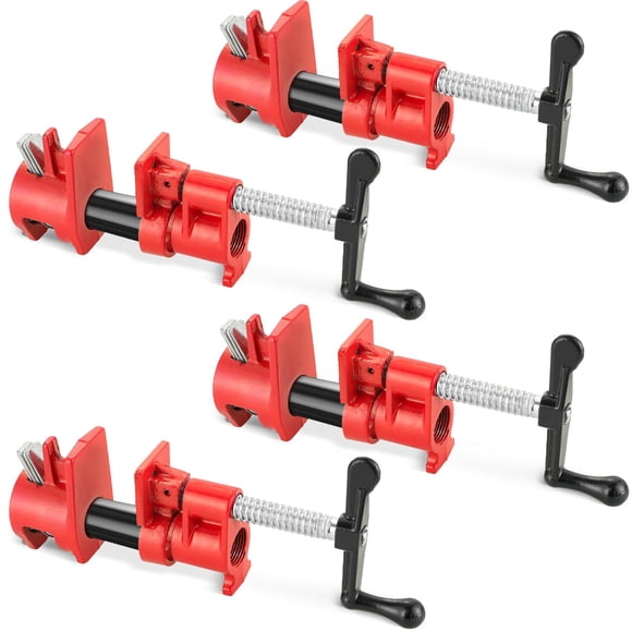 Abrazadera para tubo, paquete de 4, FLK Tech, 3/4", hierro fundido de alta resistencia