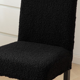thumbnail image 5 of suxuMhao Fundas Negras Esponjosas Elásticas para Sillas de Comedor, Juego de 2, Protectores Elásticos para Sillas para Sala de Estar, Funda Universal para la Mayoría de Sillas Estándar, Protector de, 5 of 5