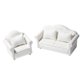 thumbnail image 1 of Mini Sofá Blanco 1:12, Sillón, Casa De Mu?ecas, Miniaturas, Muebles, Modelos, Decoraciones, 1 of 3