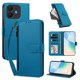 thumbnail image 2 of Funda con Billetera para [TCL K70 4G] con Bolsillo Zipper y Tarjetero Azul lago, 2 of 6