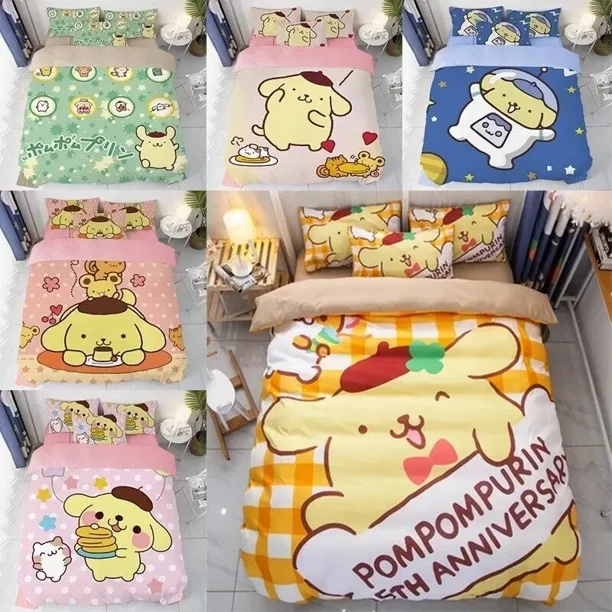 Paddy Dog Duvet Cover Cartoon Student Dormitories Bedding Set with 2 Pillow Case Duvet Cover Gift Children Teens Bed Room Decor