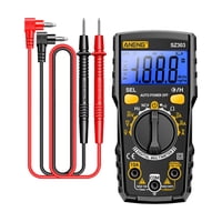 Magideal - Multímetro Digital Probador Eléctrico Herramientas Probador Múltiple Mantener Datos Probadores Múltiples Portátiles De Mano Para Enchufes Domésticos Negro