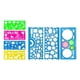 thumbnail image 3 of Juego De Plantillas De Dibujo De 7 Piezas Transparentes En Forma Múltiple Para Medir En La Oficina Niños Niñas, 3 of 5