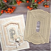 Troqueles De Corte Ddeehs Con Marco De Anidación Navideño De Metal, 10 Unidades